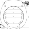 ABUS 5755L NR BR runkolukon mitat