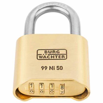 BURG No. 99 Ni 50 SB koodiriippulukko monipuoliseen käyttöön