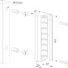 SMKL vastarauta LOCINOX portinlukoille mitat