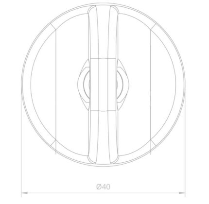 Riippulukolla lukittavan metallikalustelukko V4U, mitat